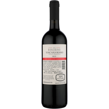 San Fabiano Calcinaia Toscana Rosso Casa Boschino 2019 - 750ML - Back