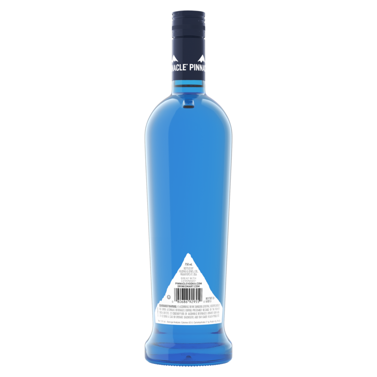 Pinnacle Raspberry Flavored Vodka 60 - 750ML - Back