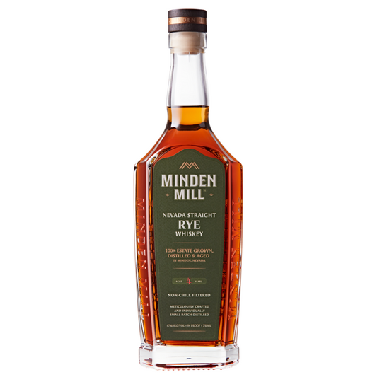 Minden Mill Straight Rye Whiskey 4 Yr 94 - 750ML - Front