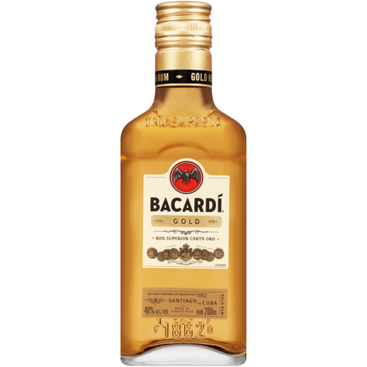 Bacardi Gold Rum 80 - 200ML - Front