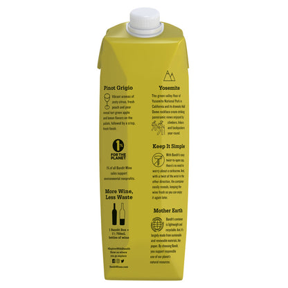 Bandit Pinot Grigio California - 1.0L - Back