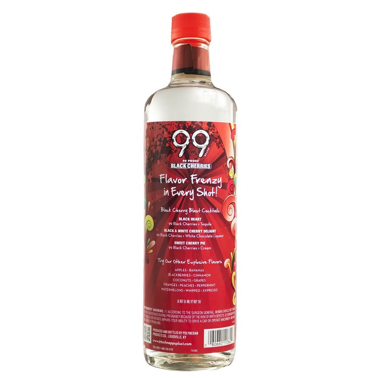 99 Brand Black Cherry Schnapps 99 - 750ML - Back