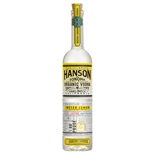 Hanson Of Sonoma Meyer Lemon Flavored Vodka Small Batch Limited Releas - 750ML - Front