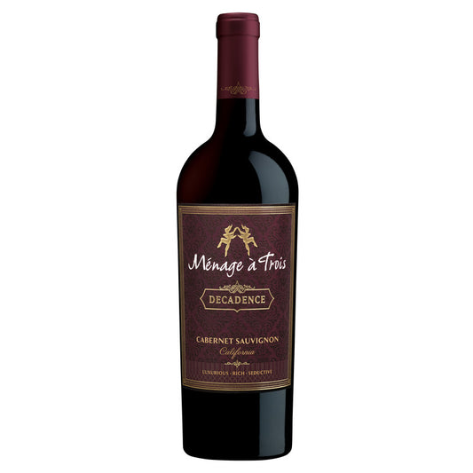 Menage A Trois Cabernet Sauvignon Decadence California - 750ML - Front