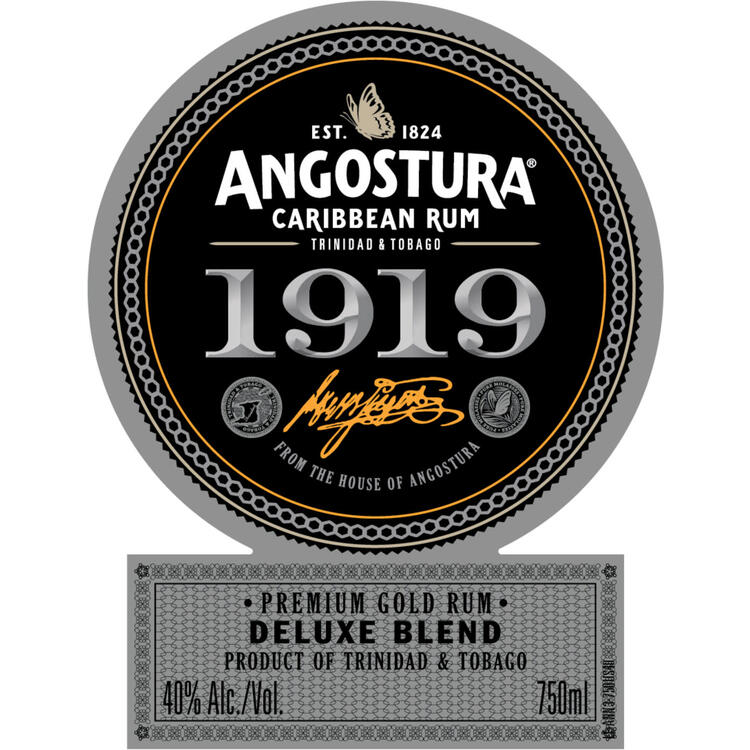 Angostura Gold Rum 1919 80 - 750ML - Front Label
