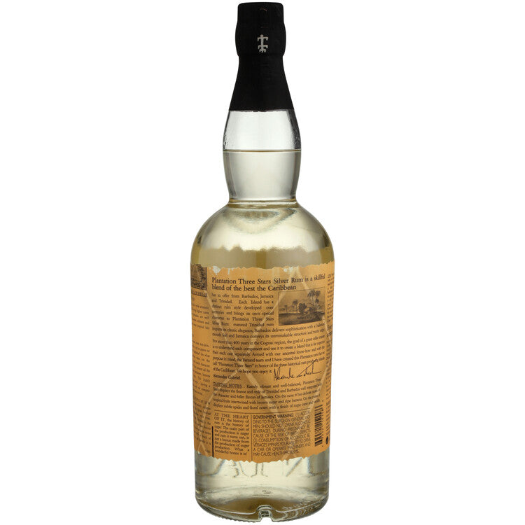 Planteray Light Rum 3 Stars 82.4 - 1.0L - Back