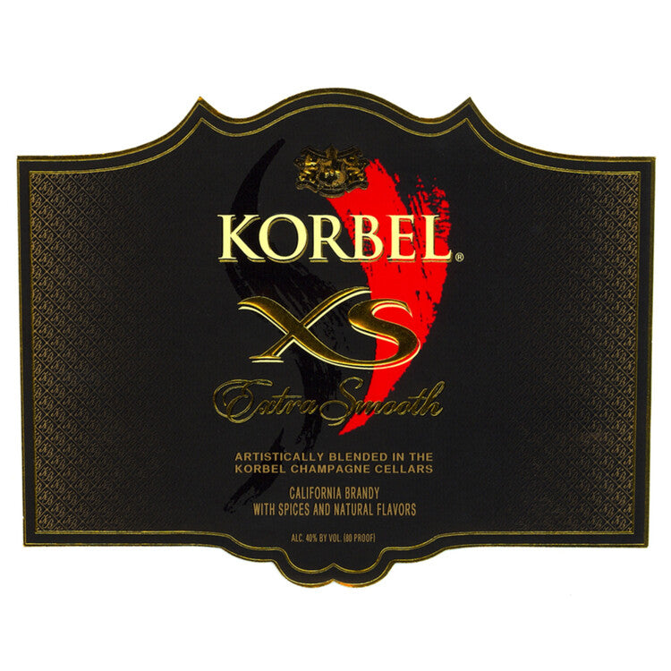 Korbel Brandy Xs Extra Smooth 80 - 750ML - Front Label