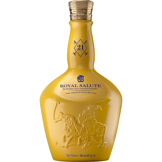 Royal Salute Blended Malt Scotch The Jodhpur Polo Edition 21 Yr 80 - 750ML - Front