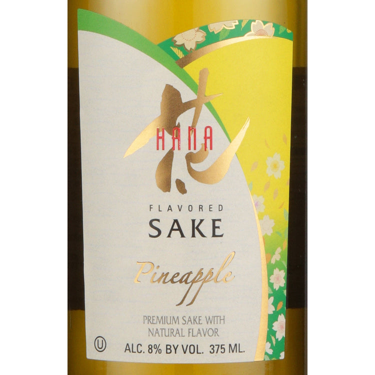 Hana Pineapple Flavored Sake - 375ML - Front Label