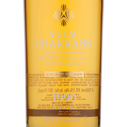 A'Glac Charrann Single Malt Scotch Secret Speyside 1990 32 Yr 97 - 700ML