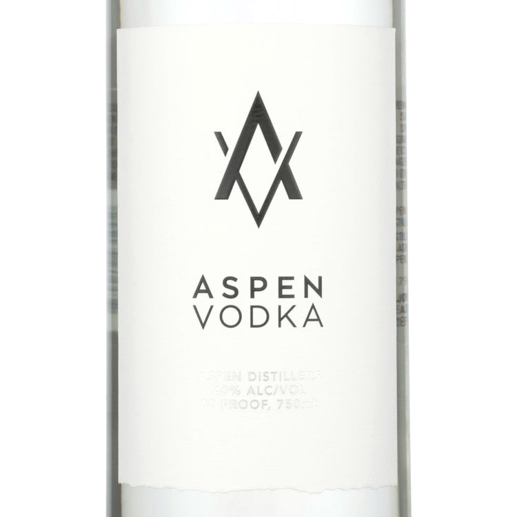 Aspen Vodka 80 - 750ML - Front Label