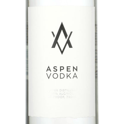Aspen Vodka 80 - 750ML - Front Label