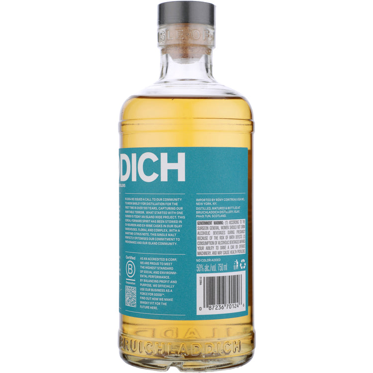 Bruichladdich Single Malt Scotch 8 Yr 100 - 750ML - Back
