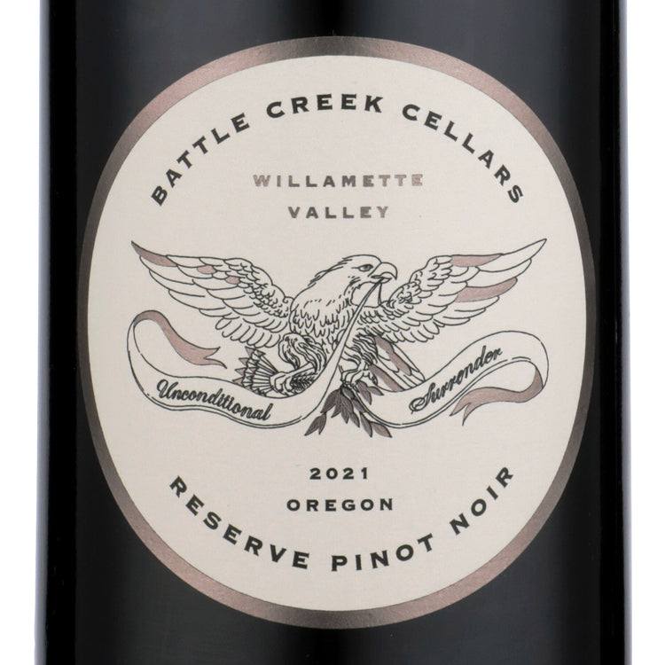 Battle Creek Cellars Pinot Noir Reserve Willamette Valley 2021 - 750ML - Front Label