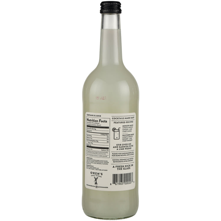 Owen'S Craft Mixers Ginger Beer - 750ML