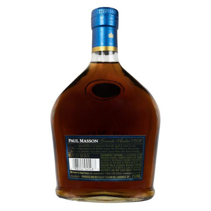 Paul Masson Brandy Grande Amber Vsop 4 Yr 80 - 750ML - Back