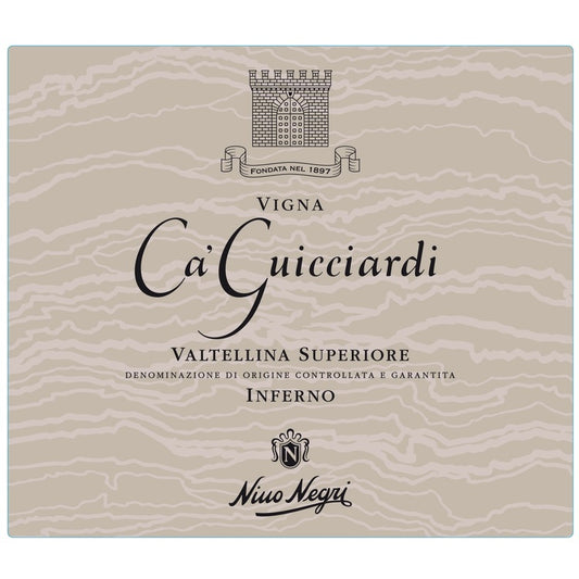 Nino Negri Valtellina Superiore Ca'Guicciardo Inferno 2020 - 750ML - Front Label