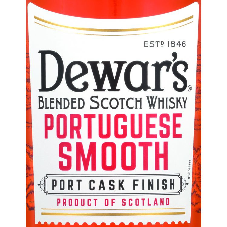 Dewar's Blended Scotch Portuguese Smooth 8 Yr 80 - 750ML - Front Label