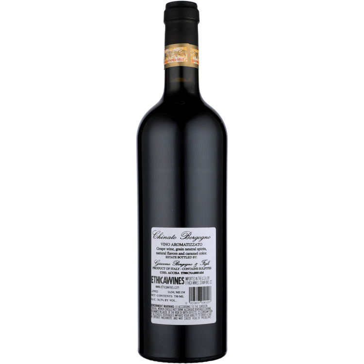 Giacomo Borgogno Aperitif Wine Chinato - 750ML - Back