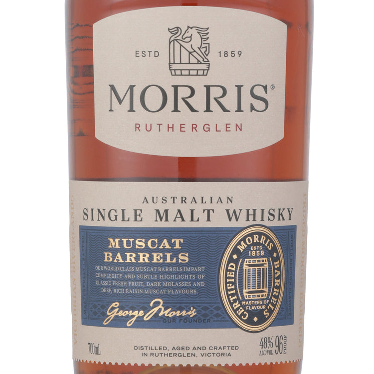 Morris Single Malt Whisky Muscat Barrel 96 - 700ML - Front Label