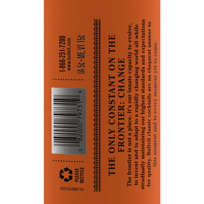 Bulleit Old Fashioned Cocktail 75 - 750ML - Back Label