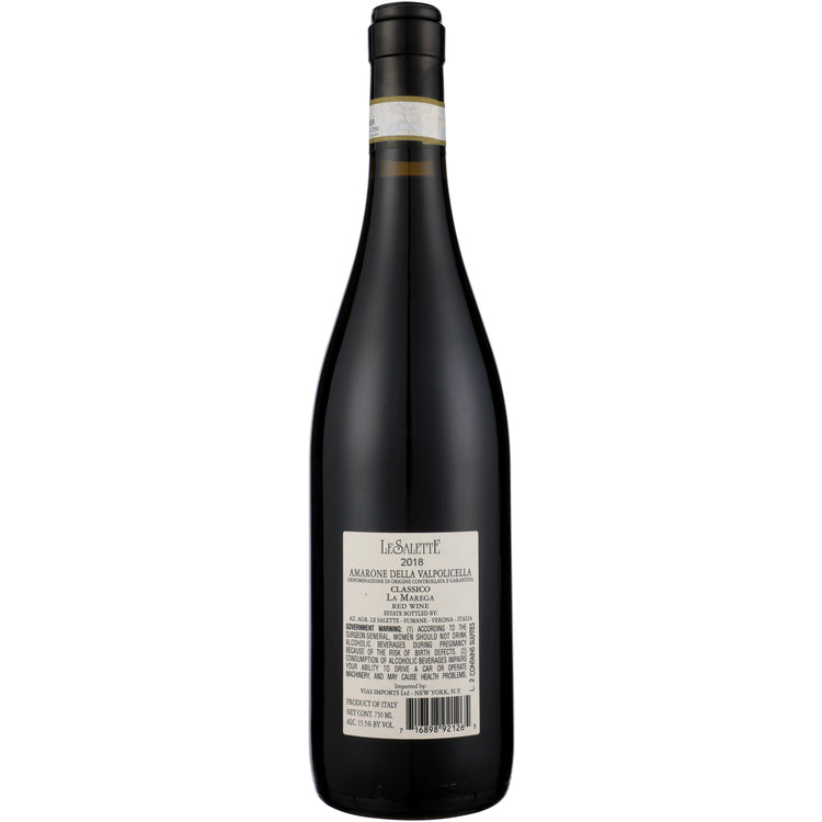 Le Salette Amarone Della Valpolicella Classico La Marega 2018 - 750ML