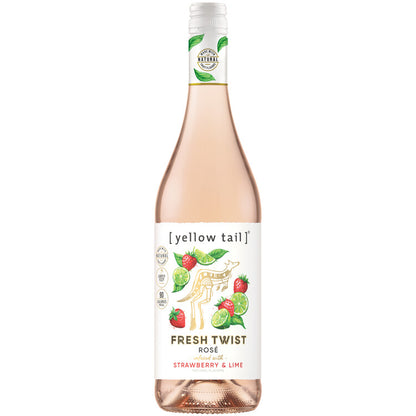 Yellow Tail Fresh Twist Rose Infused With Strawberry & Lime - 750ML
