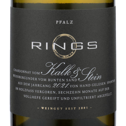 Rings Kalk & Stein Trocken Pfalz 2021 - 750ML - Front Label
