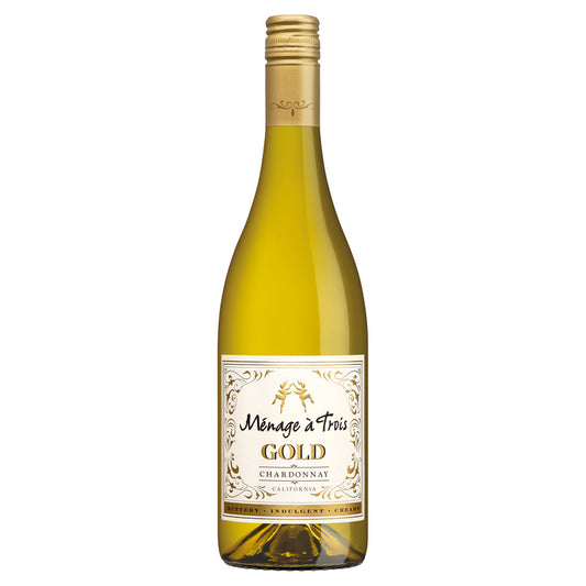 Menage A Trois Chardonnay Gold California - 750ML - Front
