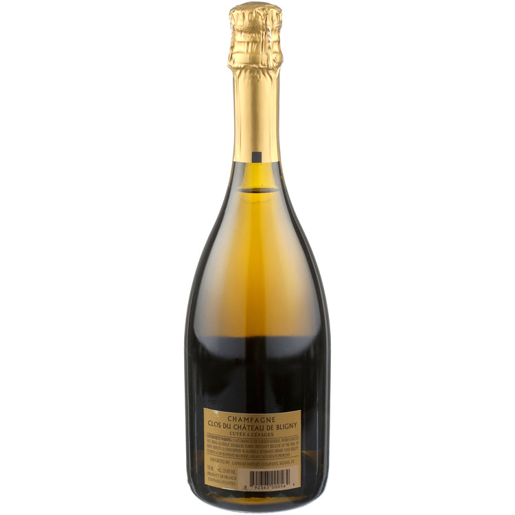 Chateau De Bligny Champagne Brut Nature Cuvee 6 Cepages - 750ML - Back
