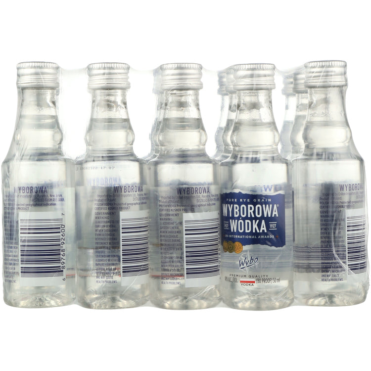 Wyborowa Vodka Pure Rye Grain 80 - 50ML - Back