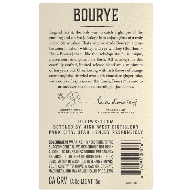 High West Blended Whiskey Bourye 92 - 750ML