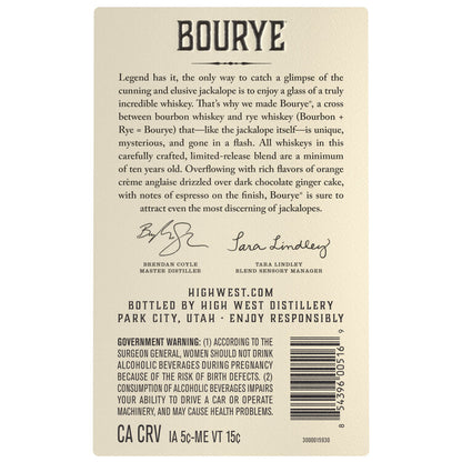 High West Blended Whiskey Bourye 92 - 750ML