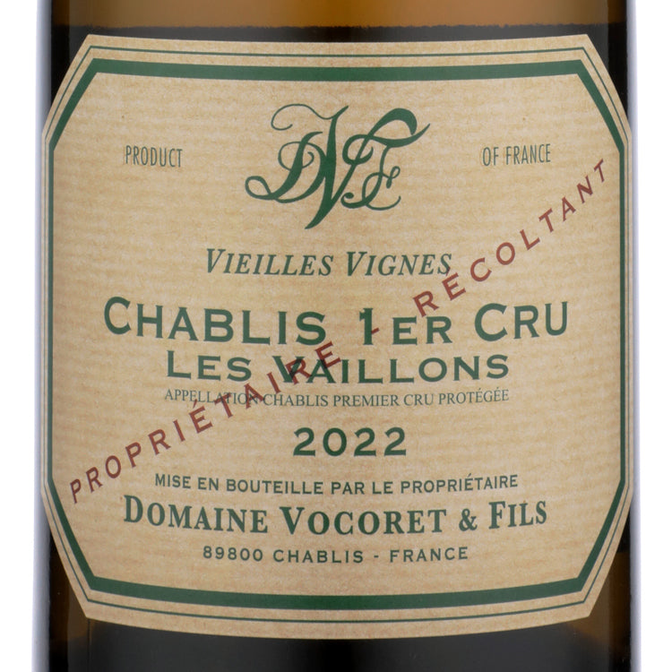 Domaine Vocoret & Fils Chablis Vaillons Premier Cru Vieilles Vignes 20 - 750ML
