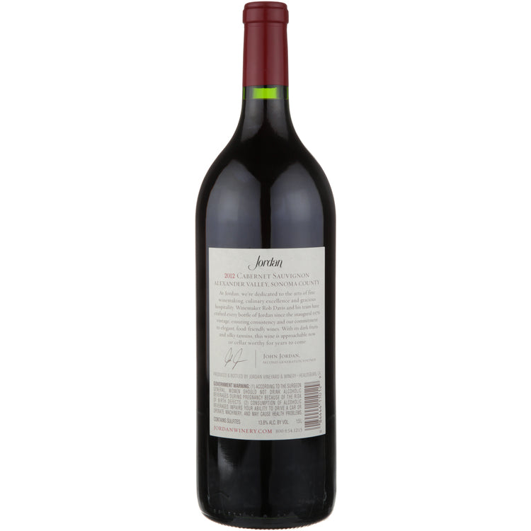 Jordan Cabernet Sauvignon Library Release Alexander Valley 2012 - 1.5L - Back