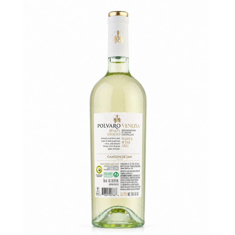 Tenuta Polvaro Pinot Grigio Venezia 2024 - 750ML - Back