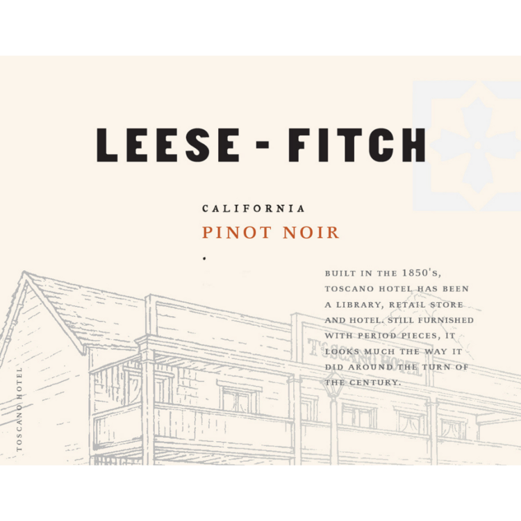 Leese Fitch Pinot Noir California - 750ML - Front Label