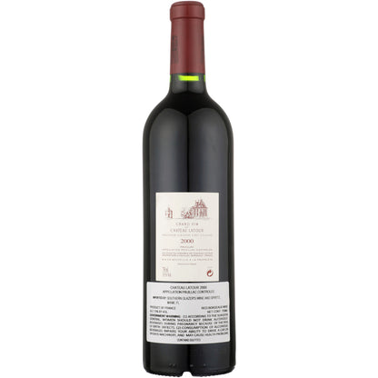Chateau Latour Pauillac 2000 Wood Box - 750ML - Back