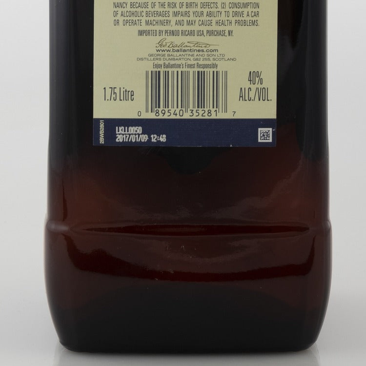 Ballantine's Blended Scotch Finest 80 - 1.75L - Back