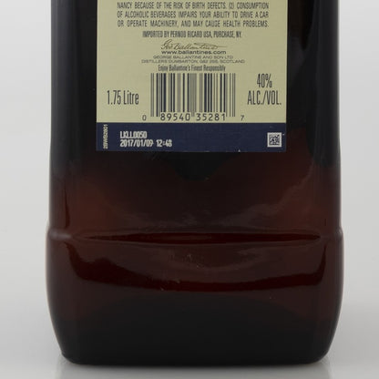 Ballantine's Blended Scotch Finest 80 - 1.75L - Back