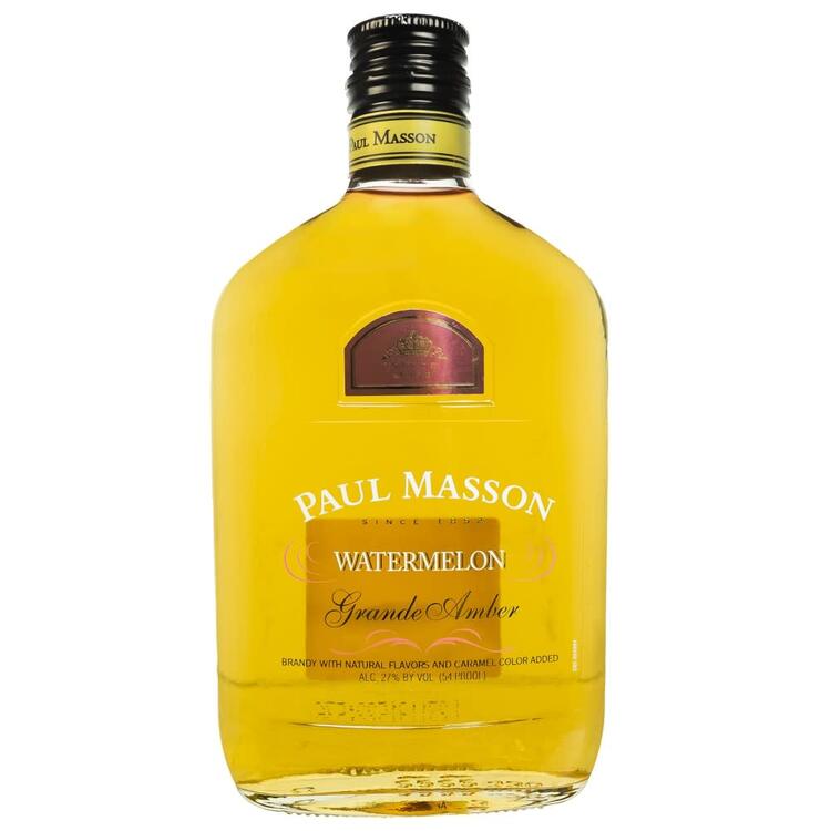 Paul Masson Watermelon Flavored Brandy Grande Amber 54 - 375ML - Front