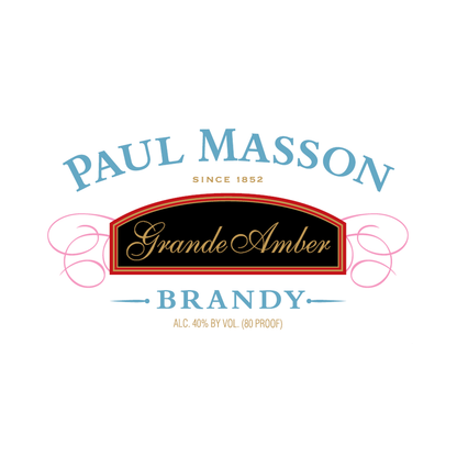 Paul Masson Brandy Grande Amber Vs 80 - 1.0L - Front Label