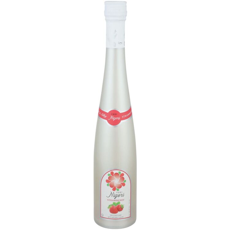 Yuki Strawberry Flavored Nigori Sake - 375ML - Front