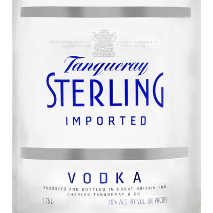 Tanqueray Vodka Sterling 80 - 1.75L - Front Label