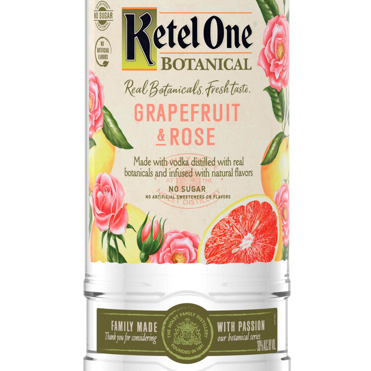 Ketel One Grapefruit & Rose Flavored Vodka Botanical 60 - 1.0L - Front Label