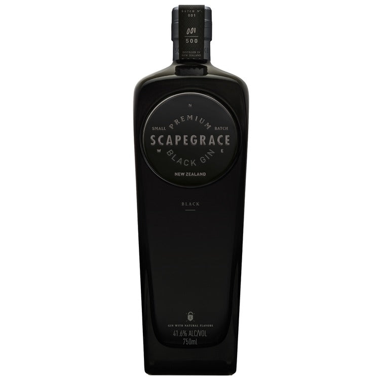 Scapegrace Black Gin Small Batch 83.2 - 750ML - Front