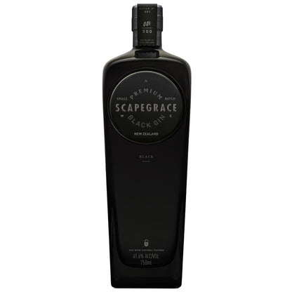 Scapegrace Black Gin Small Batch 83.2 - 750ML - Front