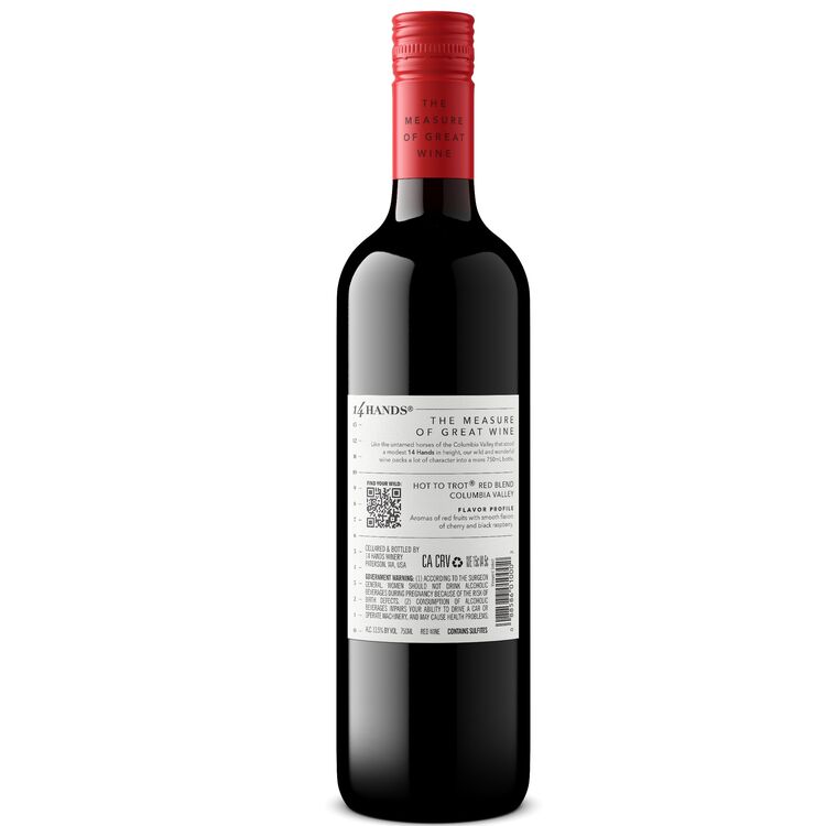 14 Hands Red Blend Hot To Trot Columbia Valley - 750ML - Back