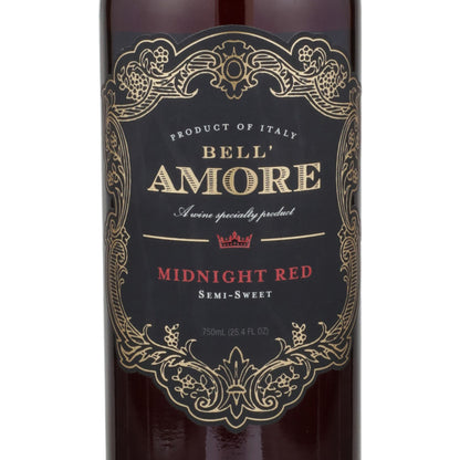 Bell'Amore Midnight Red Semi-Sweet Italy - 750ML - Front Label