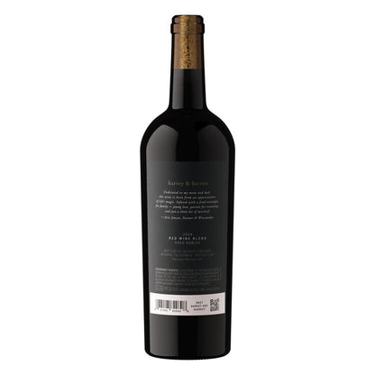 Harvey & Harriet Red Wine Blend Paso Robles 2023 - 750ML - Back